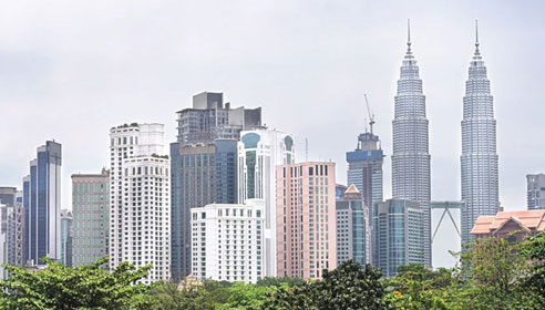 Photograph of city skyline